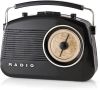 Nedis RDFM5000BK AM/FM Radio retro tafelmodel zwart online kopen