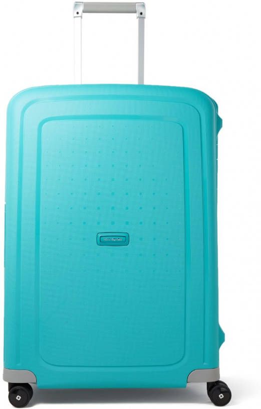 Samsonite S&apos, Cure Spinner 69 aqua blue Harde Koffer online kopen