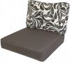 Kopu ® Retro Flower Loungekussenset Zit en Rug 60 cm Grey online kopen