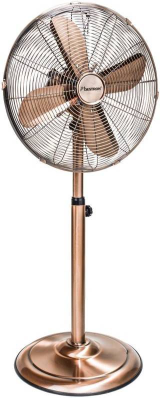 laten we het doen storting Voorrecht Bestron Staande ventilator DFS45SCO met draaifunctie in retrostijl, hoogte 127 cm, ø 45 cm, 50 w, koperkleur - Keukenweegschaal.nl laten we het doen storting Voorrecht Bestron Staande ventilator DFS45SCO met draaifunctie in retrostijl, hoogte 127 cm, ø 45 cm, 50 w, koperkleur - Keukenweegschaal.nl