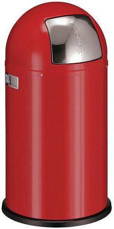 Wesco Afvalemmer Pushboy 50 liter, rood online kopen