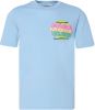 Scotch & Soda Retro graphic jersey t shirt in org seafoam online kopen
