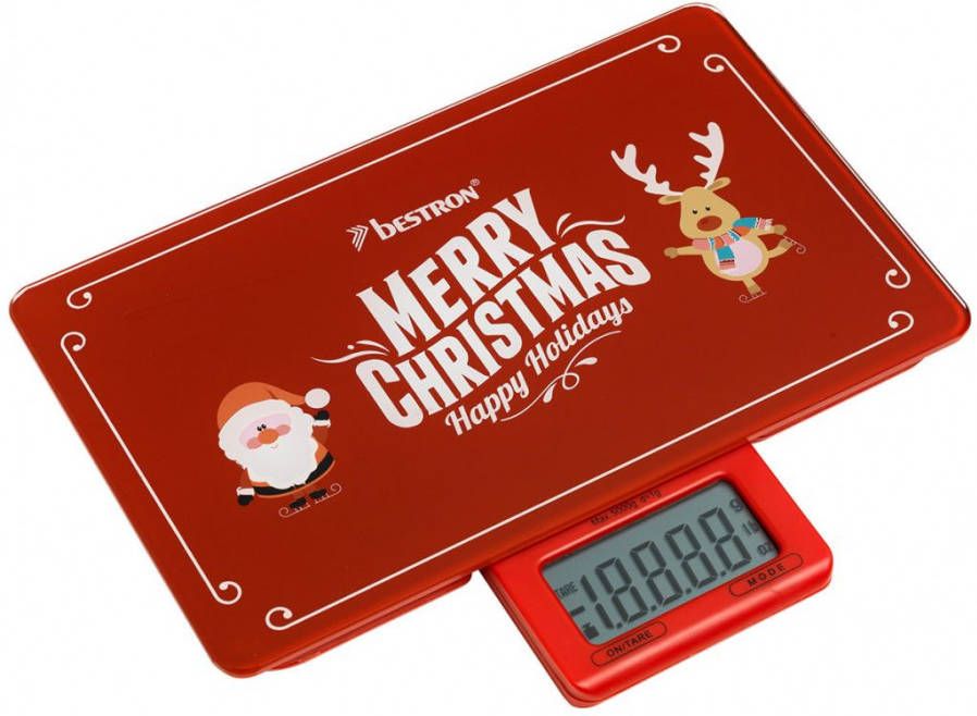 Bestron "Aks300c Digitale Keukenweegschaal Merry Christmas" online kopen