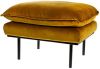 Hocker retro sofa fluweel oker online kopen