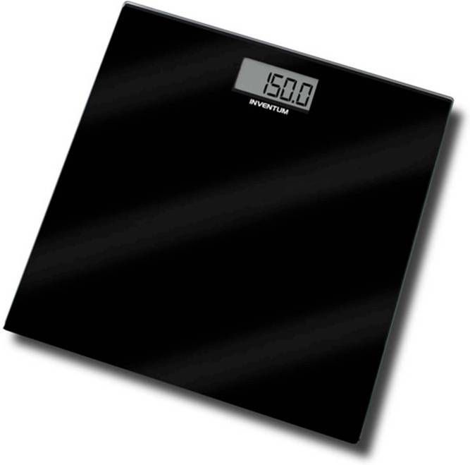 Inventum Personenweegschaal PW406GB 150 kg zwart glas online kopen